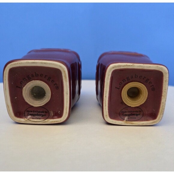 Longaberger Square Salt & Pepper Shakers Paprika - Picture 4 of 10